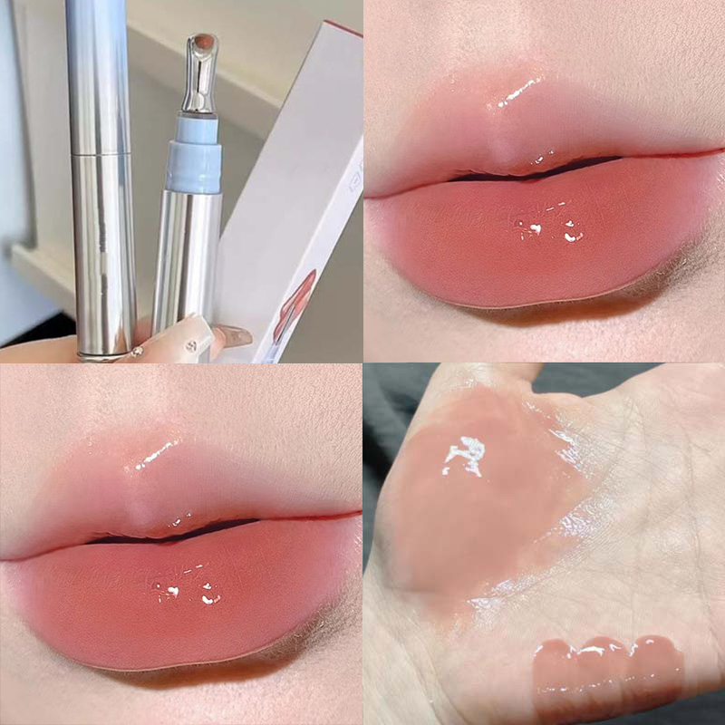 Mirror Watery Essence Lip Gloss Long-Lasting Non-sticky Plumping Liquid Lipstick Jelly Lip Glaze Makeup Moisturizing Lips Tint