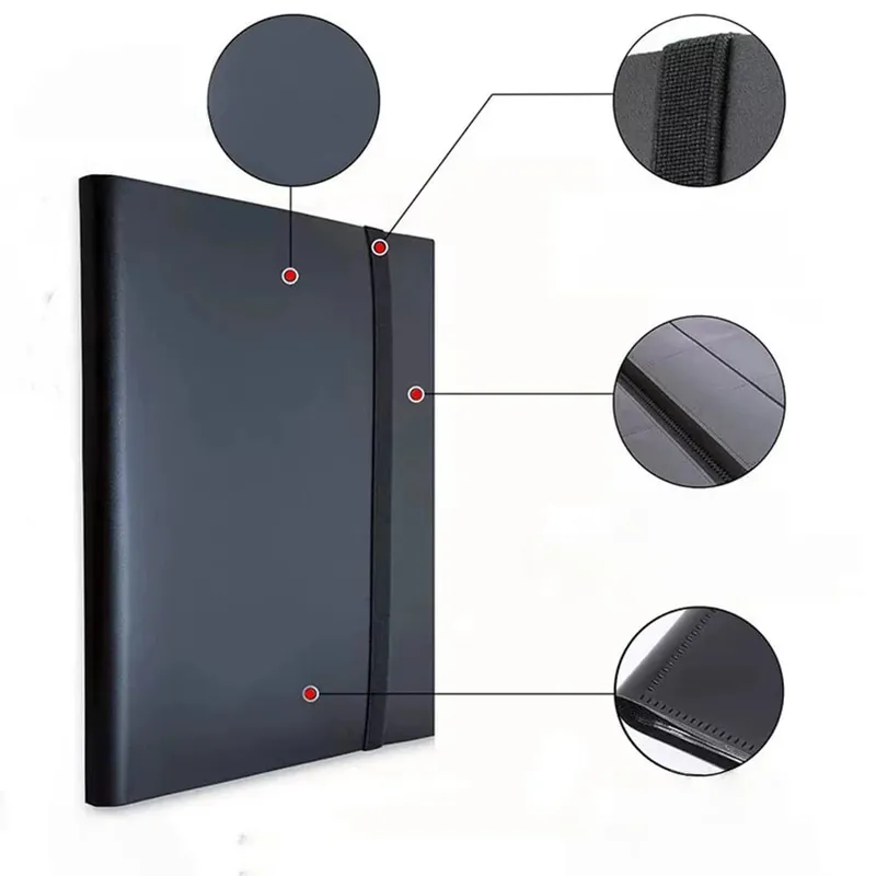 Premium Multi-Pocket Trading Card Binder-Holds 160/360/480 Cards-Durable PP Cover-Ideal for Basketball Soccer and Sports Cards
