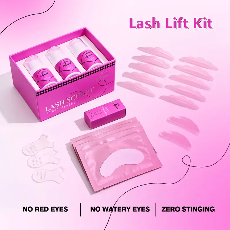 New Upgrade Premium Lash Lift Perm Kit Long Lasting 6-8 Weeks Voluminous Curly Eyelashes Professional Beauty Makeup Supplies — image 2