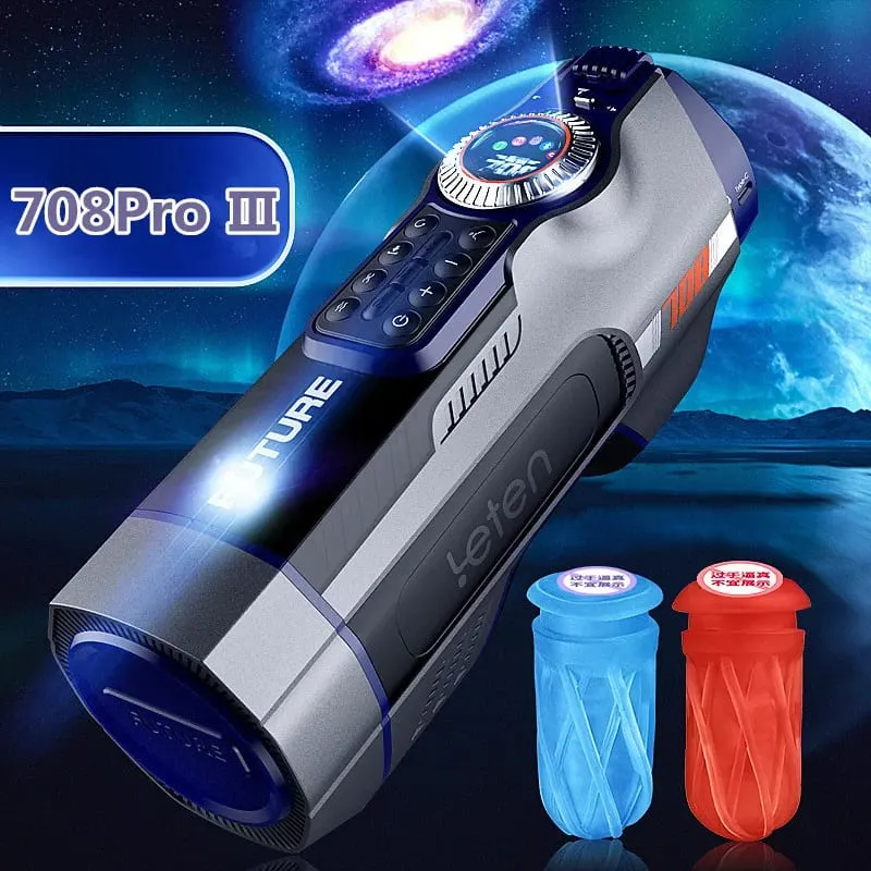 Leten 708 3rd Generation Upgraded Function Telescopic Heating Masturbator Vagina Anal Masturbation Cup Adult Erotic Sex Toys 18+ — image 3