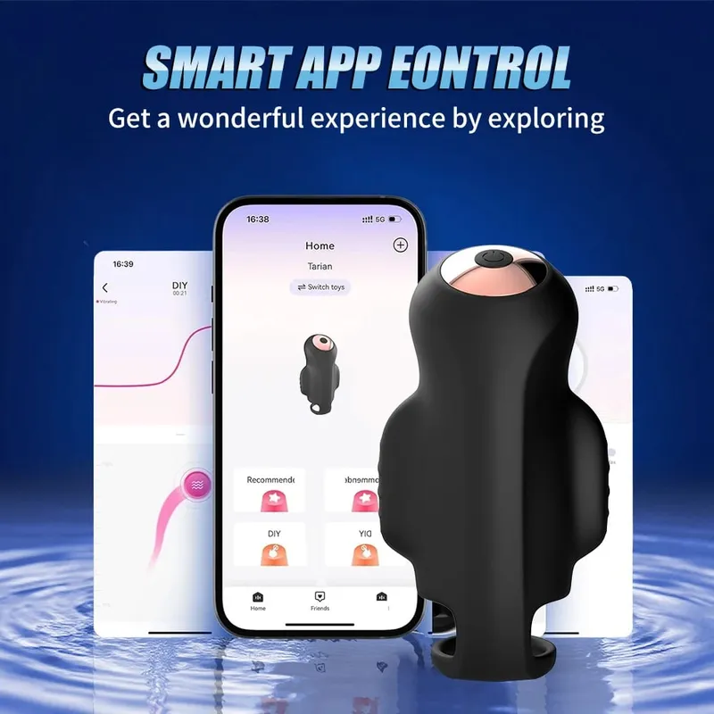 Male Glan Massager Penis Stimulator Penis Vibrator Delay Stamina Trainer Vibrator Oral Climax Masturbator Sex Toys for Men — image 6