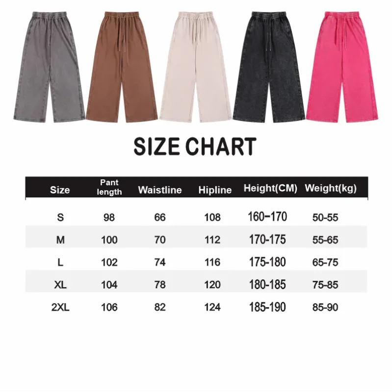 Wax Dyed Wool Zipper Hooded Sweatshirt Pants Set Custom Logo Printing Embroidery Retro Washed Old Street Set — image 14