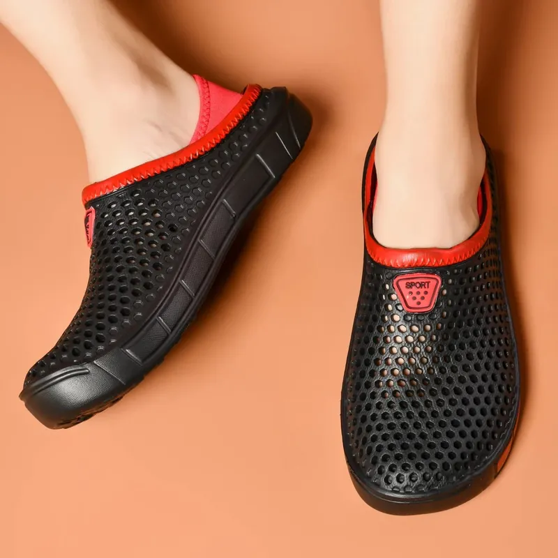 Breathable and lightweight these men's casual clogs are highly versatile! Available in multiple colors they redefine summer tr