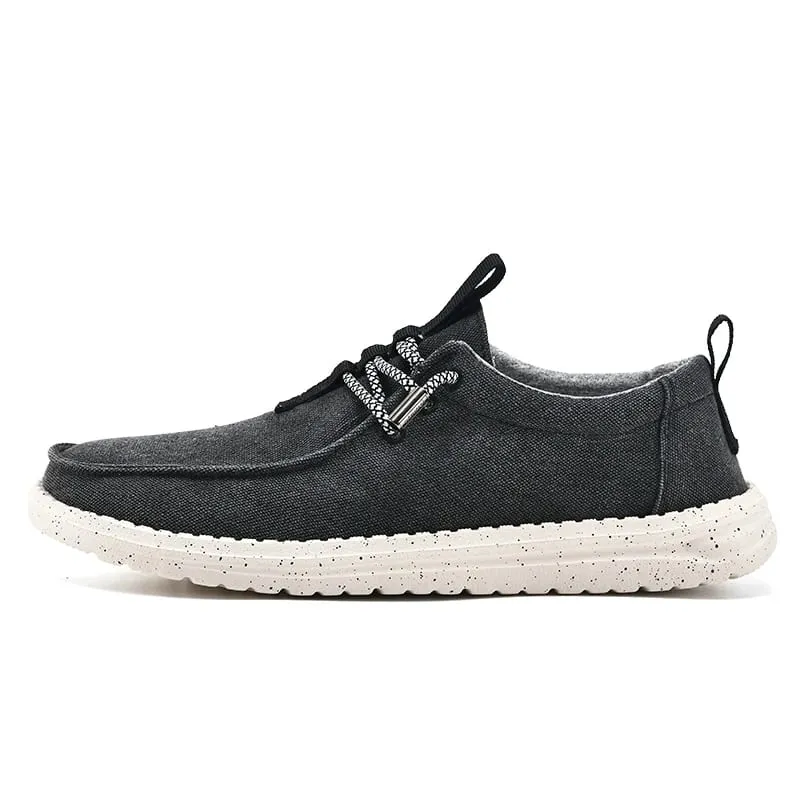 Men Casual Shoes Slip on Denim-blue Canvas Loafers Comfortable Walking Flats for Man Dude Non Slip Soft Sneakers Summer — image 10