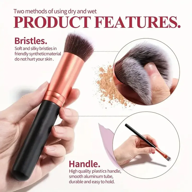 14PCS Makeup Brushes Set Professional Foundation Eye Shadow Concealers Blending Blush Brush Kabuki Soft Fluffy Women Beauty Tool — image 3