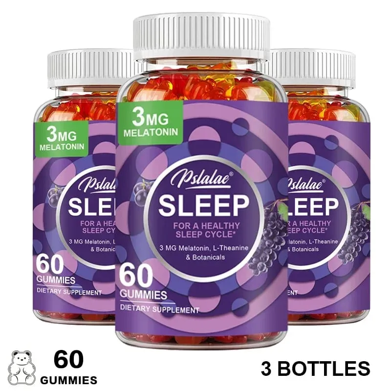 Sleep Gummies - Aid Sleep Relieve Stress Promote Rapid Sleep and Enhance Sleep Quality - with Melatonin L-Theanine
