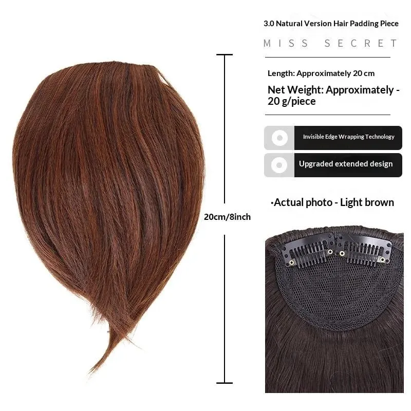 Synthetischer High-Crown-Haaraufsatz für Damen mit unsichtbarem Clip-In-Design. Natürlich aussehendes Volumen – für schütteres Haar — image 9