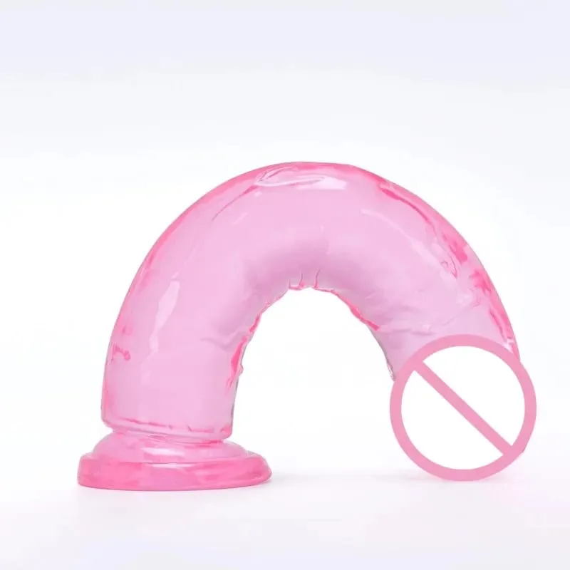 Pink Soft Realistic Dildo With Suction Cup Gode Consolador Big Penis Silicone Anal Adult Sex Toys Dilldo Plugs For Women Lesbian — image 3
