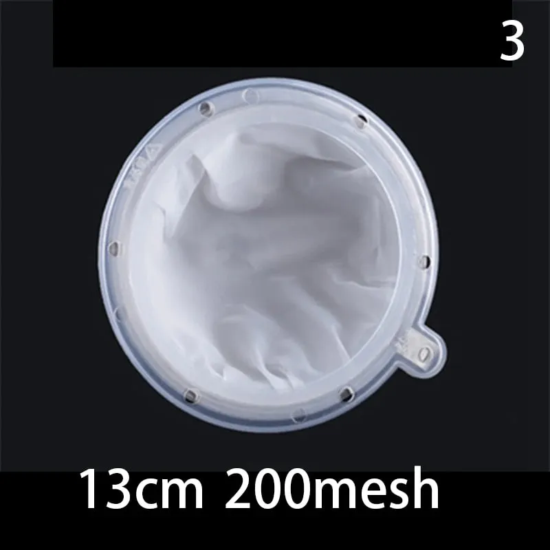 1pc 100/120/200/300/400/450 Mesh Nylon Filter Stainless Steel Funnel For Fruit Milk Traditional Chinese Medicine Oil White Wine — image 9