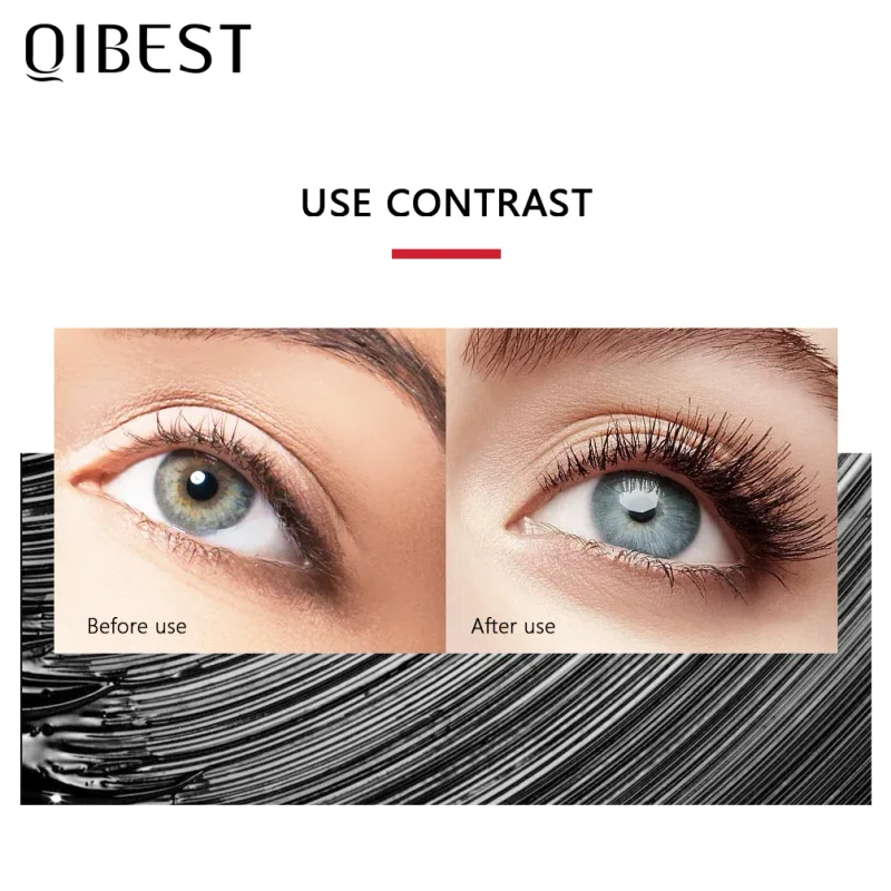 Black Mascara Eyelashes Mascara 4D Silky Eyelashes Lengthening Eyelashes Makeup Waterproof Mascara Volume Eye Cosmetics — image 2