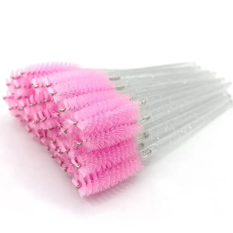 Brosses à cils jetables, manche en diamant en cristal, brosse à cils, baguettes de Mascara à sourcils, fournitures d'extension de cils, outils de maquillage — image 5