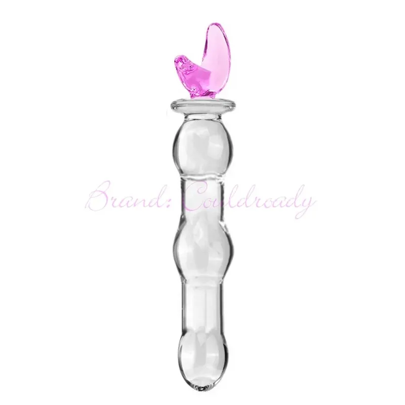 Pyrex Glass Dildo 195x33mm Fake Penis Crystal Anal Beads Butt Plug Prostate Massager G Spot Female Masturbation Toys — image 27