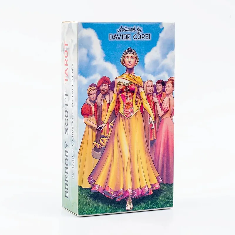 Gregory Scott Tarot 78-Card Deck for English Visions Divination Board Games Party Entertainment and Desktop Leisure Activities