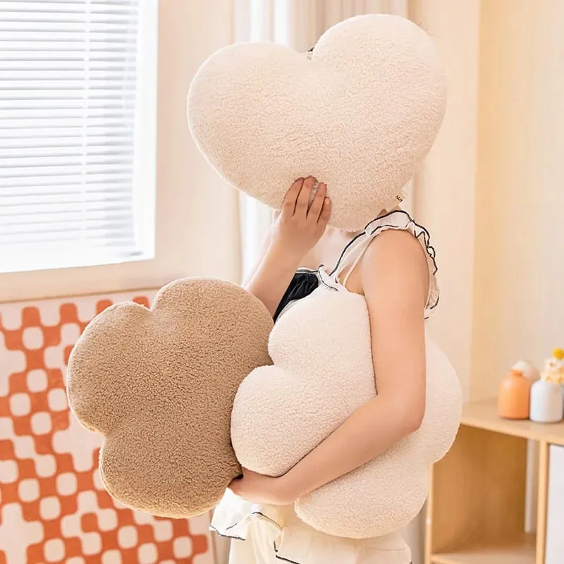 INS Plush Hear Throw Pillow Cute Clover Soft Doll Home Sofa Decoration Pillow Cushion Kids Toys Birthday Gift — image 5