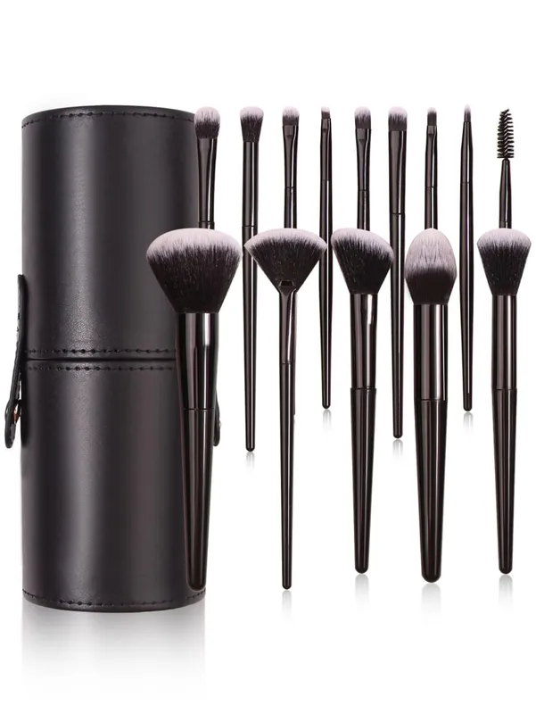 Black Makeup Brush Set Professional Super soft detail brush Blush Brush Foundation Concealer Eyeshadow Brush Women Beauty Tool
