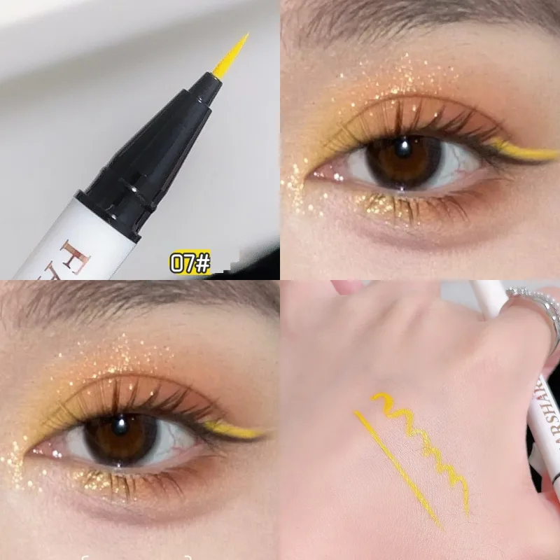 Αδιάβροχο στυλό ματιών 12 χρωμάτων Ultra-fine Tip Liquid eyeliner μακράς διαρκείας Eye Liner Quick-Dry Πολύχρωμο μακιγιάζ για Cosplay