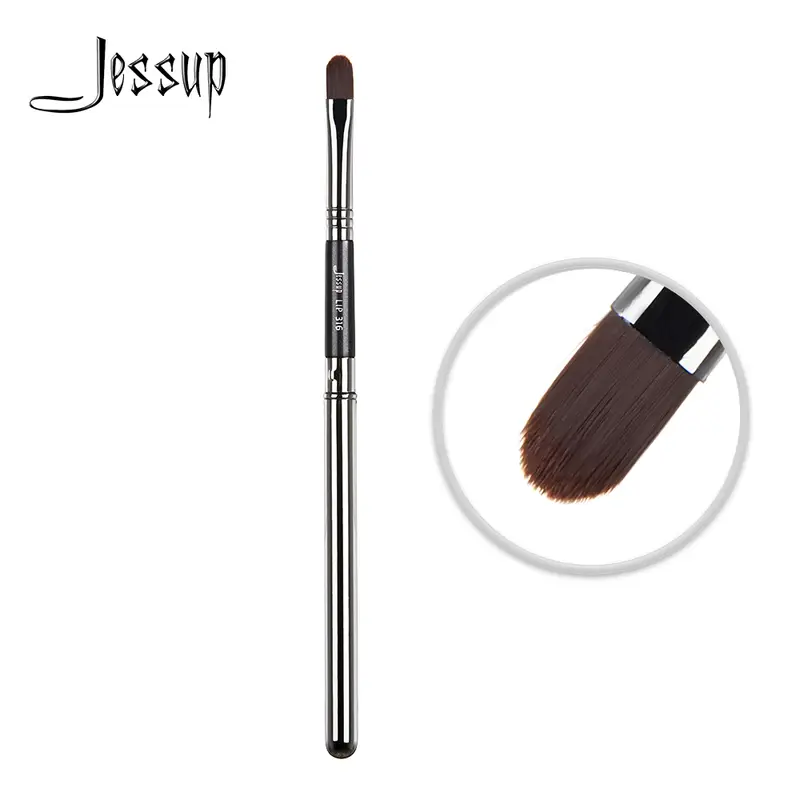 Jessup Lip Brush Professional Lip Makeup Brushes for Lipstick Streak-Free Application Small Tongue Shape Contour Define Lips — image 1