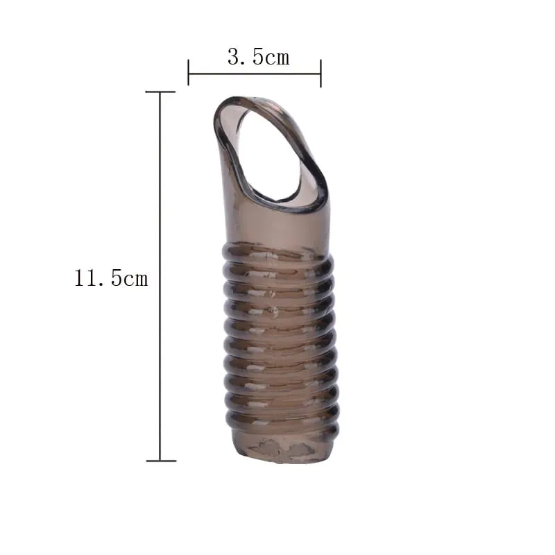 Penis Extender Delay Ejaculation Reusable Penis Sleeve Silicone Cover Enlargement Sex Toys For Men Semen Lock Ring Sex Shop 18+ — image 11