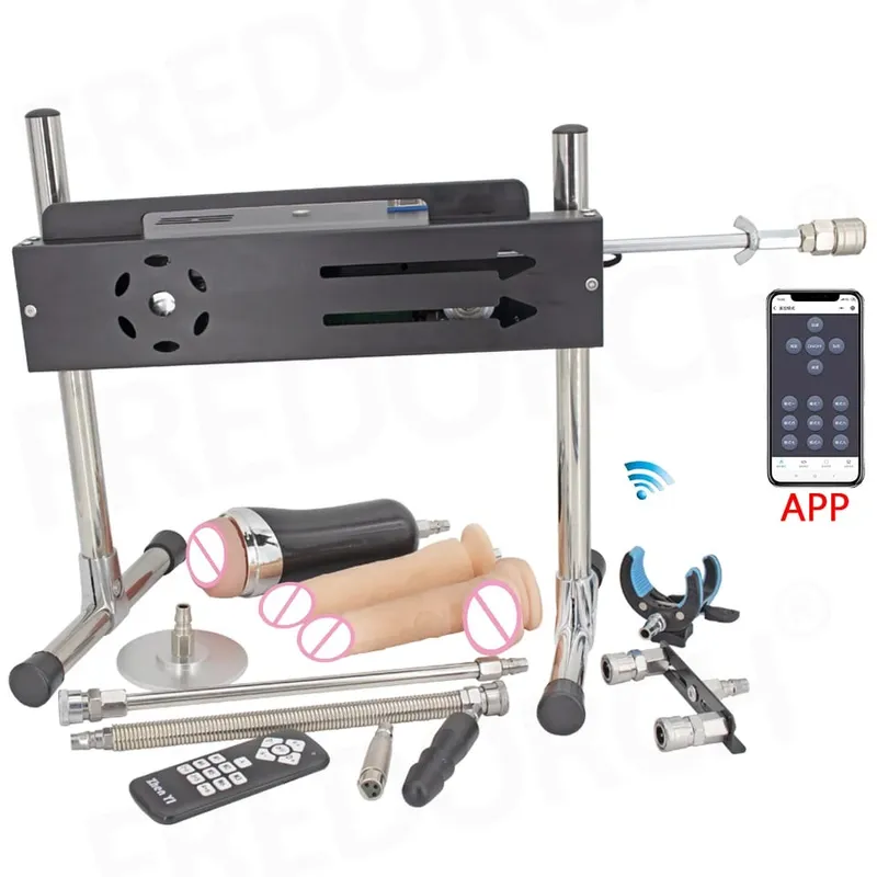 200W Turbo Gear Powerful F21S Sex Machine APP/Wired/Wireless Control Love Machine with Big Dildo Adult Toy 3-15cm Strok