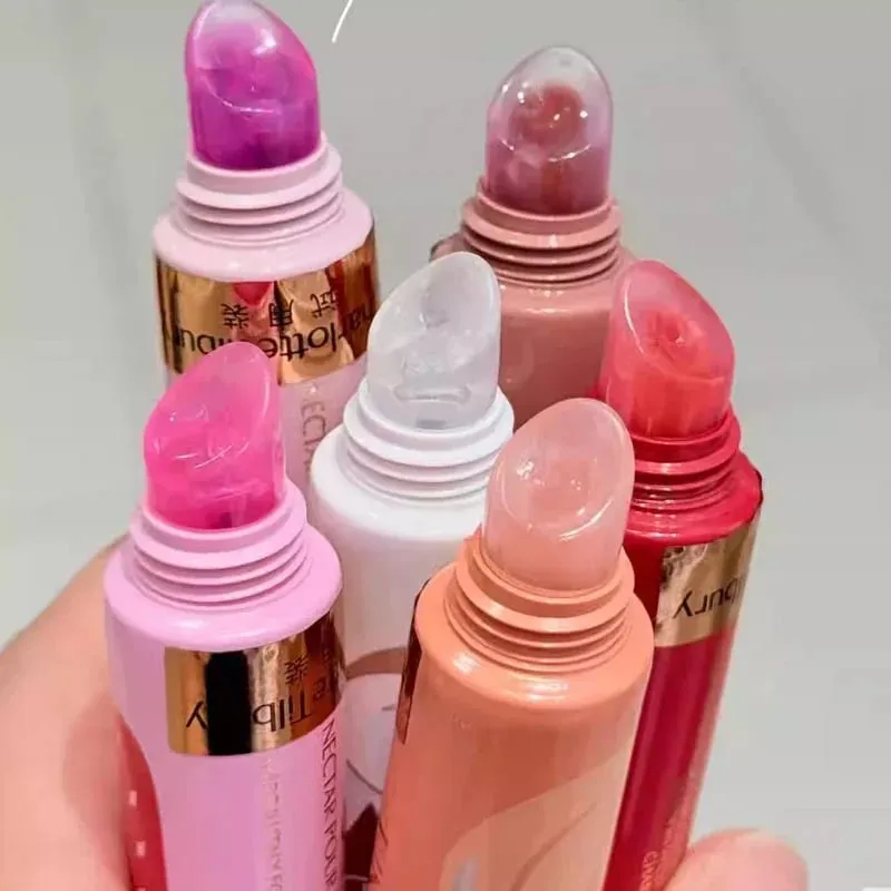 Charlotte 8-Color Hydrating Collagen Lip Gloss Lip Balm Jelly Fruit Flavored Lipstick Moisturizing Non Drying Lip Tilbury Makeup