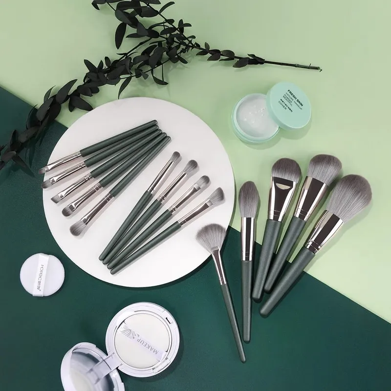 10/14Pcs Makeup Brushes Set EyeShadow Foundation Women Cosmetic Loose Powder Blush Super Soft Blending Make Up Brush Beauty Tool — image 4