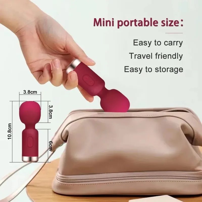Powerful Mini Vibrator Dildos for Woman Wand for G-Spot Vibrator Women Clit Stimulator for Women Vagina Massager Adult Sex Toys — image 6