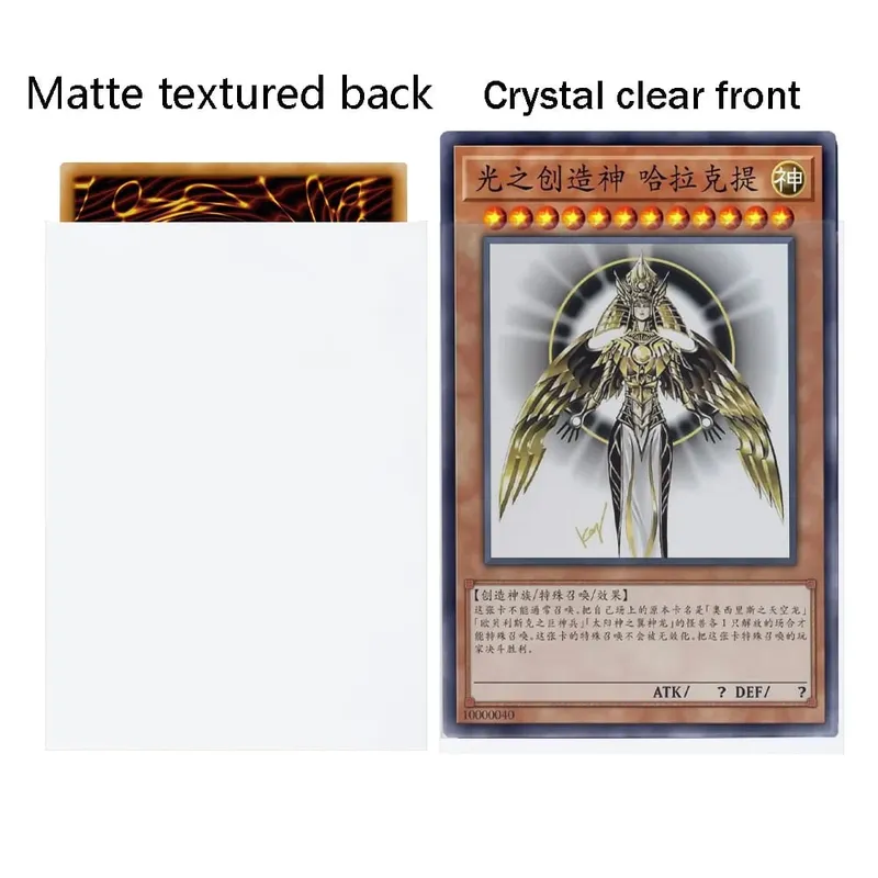 100 PCS 62×89mm Japanese Size Protective Sleeves for YGO Card Game Cards Frosted Card Sleeves Cover for Sports Cards — image 8