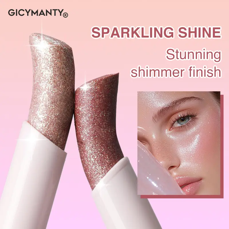 Shimmer Eyeshadow Stick Quick-Dry Film Locking Light Non-Fading Sparkle Eye Shadow Face Body Lip Highlighter — image 2