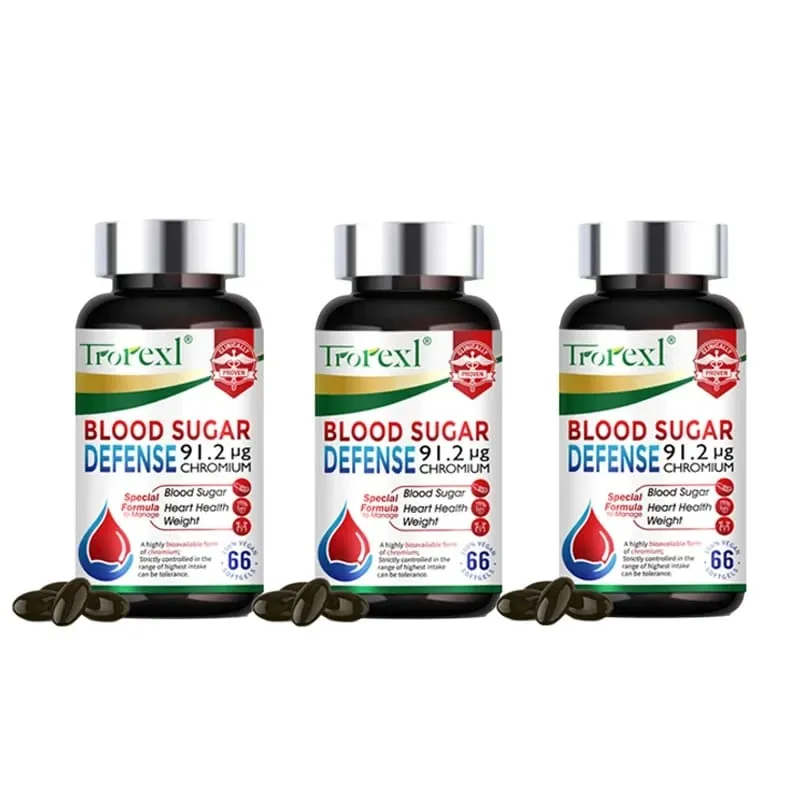 Blood Sugar Diabetes Capsule for Cardiovascular Health Glucose Metabolism Maintain of Normal Blood Glucose Concentrations