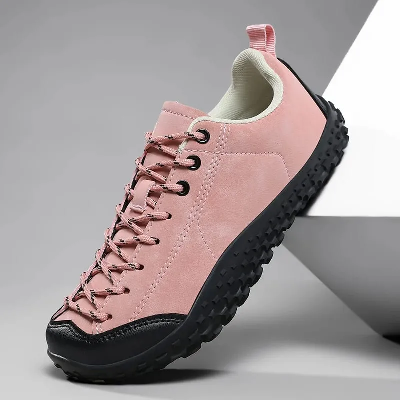 Unissex descalço sapatos de dedo largo dos homens das mulheres de couro artificial tênis minimalista zero gota ao ar livre rendas deslizamento em sapatos de caminhada — image 9