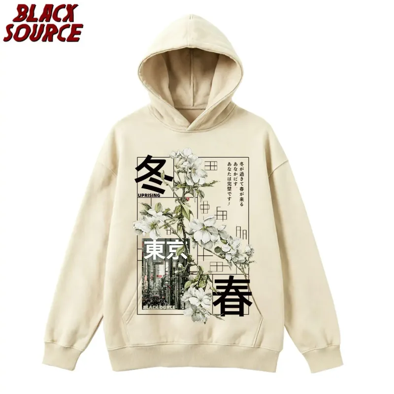 T474 Men's Japanese Style Hoodie, Versatile Casual Pullover Sweatshirt, Comfortable All-Season Top for Daily Wear — image 18