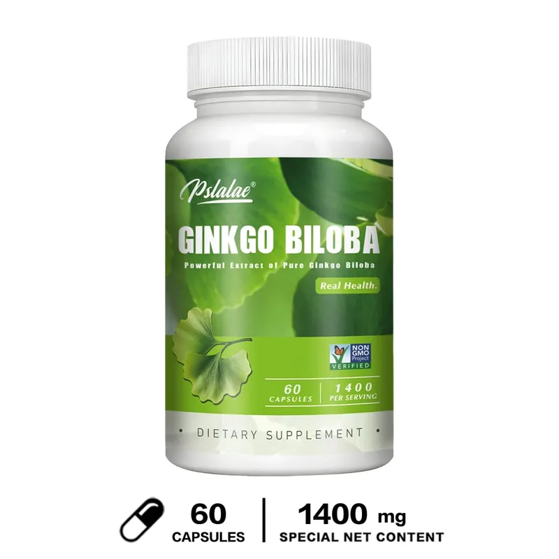 Ginkgo Biloba Capsules - Improve Brain Improving Concentration and Memory Promote Blood Circulation Enhance Cognitive Function
