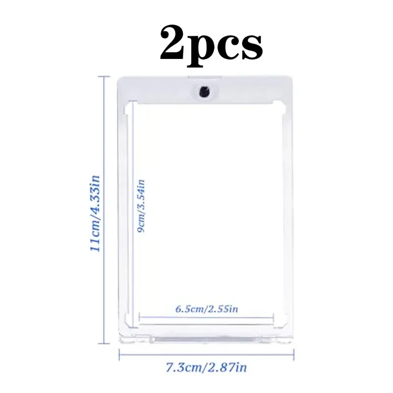 35PT Magnetic Card Holder Display Case Set Fit for YuGiOh Pokmon Game Sports Trading Cards Sleeves Hard Acrylic Protector Toy