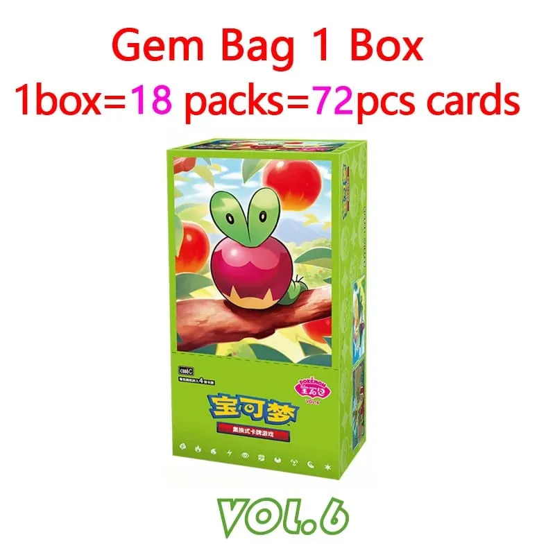 Original Pokemon GemPack Cards Vol.5 Vol.3 Vol.2 Vol.1 Trading PTCG Bag Gem Box Deck Sprigatito Eevee Pikachu Gengar Card Gift — image 10