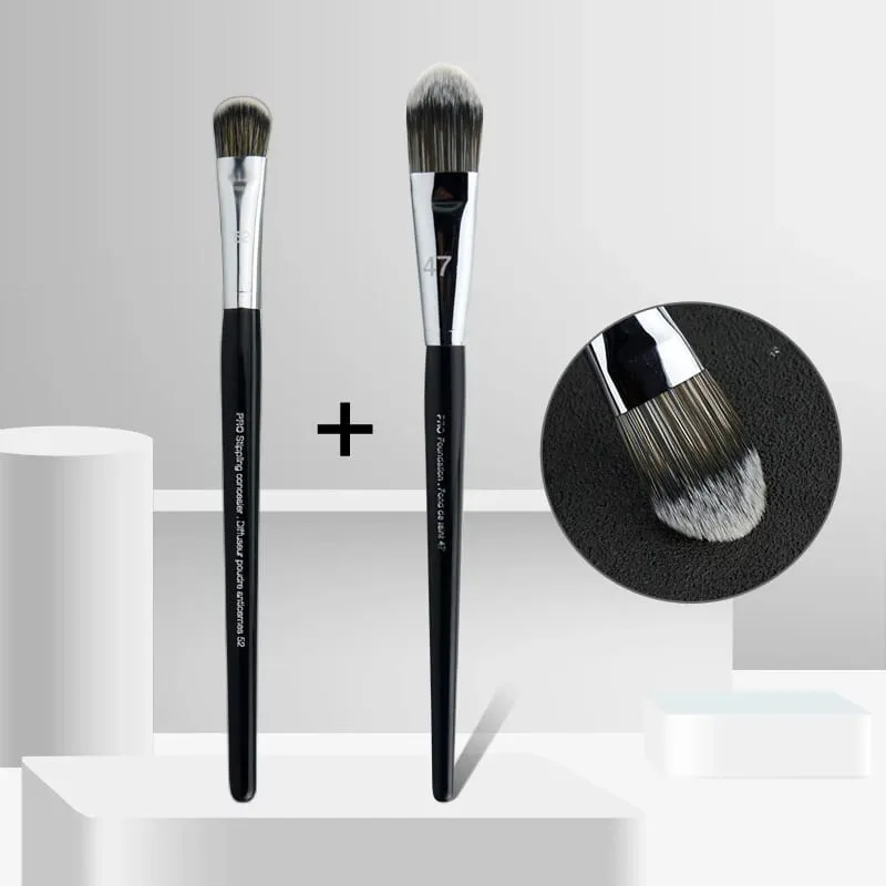 Professional Foundation Brush 47 Broom Head Liquid Foundation Shadow Concealer Brushes Women Face Base Makeup Beauty Tools — image 17