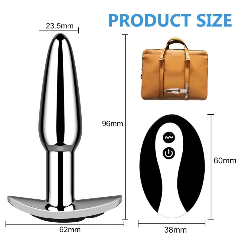 Anal Plug With Push 10 Vibration Modes Anal Toy For Men Prostate Massager Sex Toys With Remote Control Vibrator Anal Toys for 18 — image 6