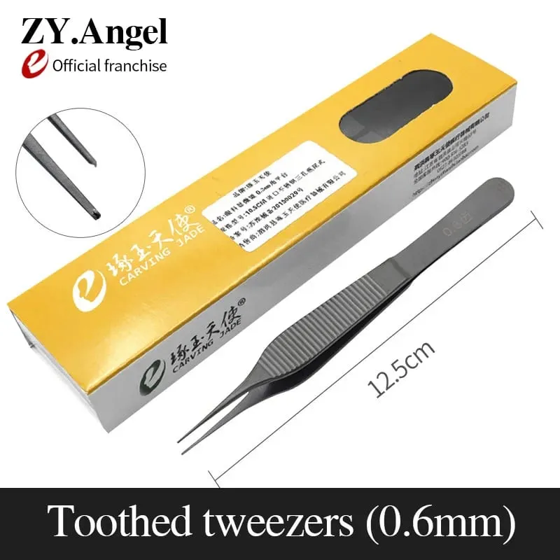 Edison Tweezers For Medical Plastic Surgery Double Eyelid Cosmetic Nose Surgery Big Belly Tweezers With Teeth And Hooks