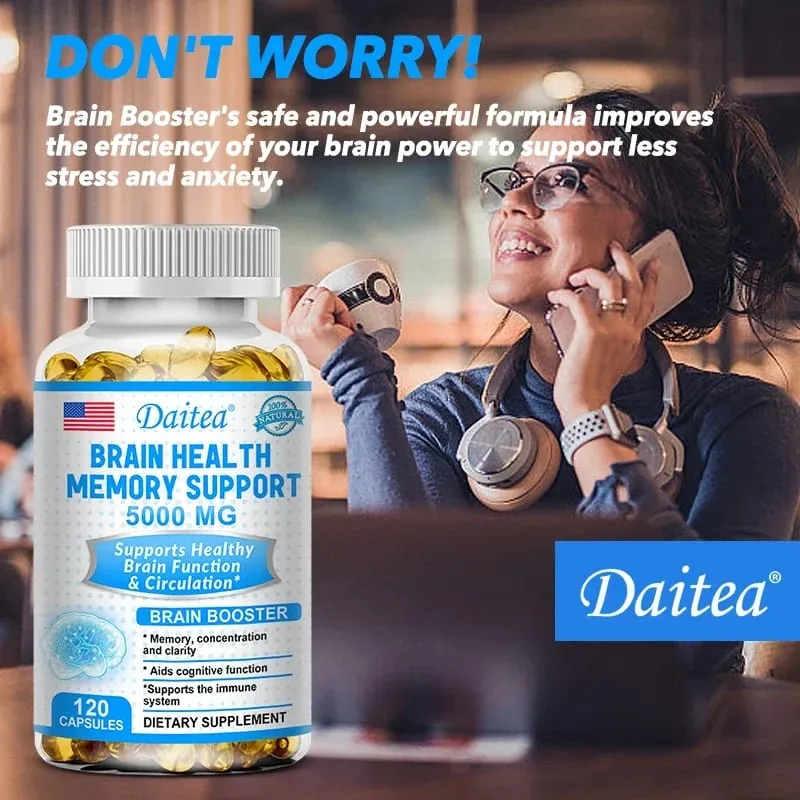 Helps to enhance memory learning ability improve thinking concentration. Improves mood and supports a healthy brain.