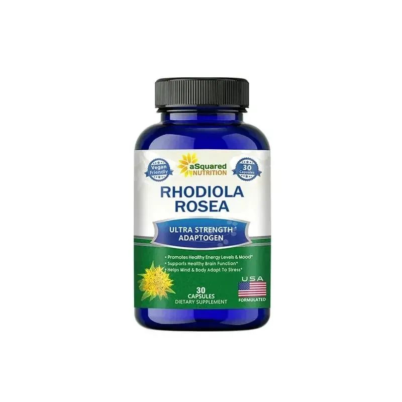 Rhodiola Rosea Max Supplement - 120 Capsules - Golden Root Herb for Stress Relief Mood Focus and Energy 1000 mg
