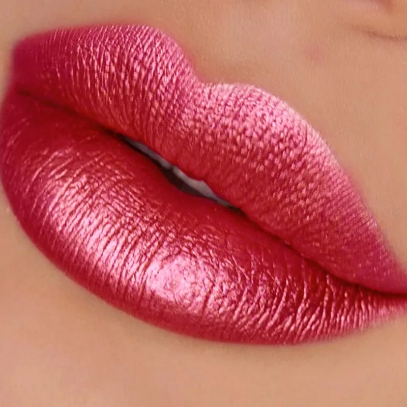 1PC glitter metallic lipstick finish hydrating 19 colors red pink sparkling highly pigmented lip tints lips makeup gifts cosmet — image 17