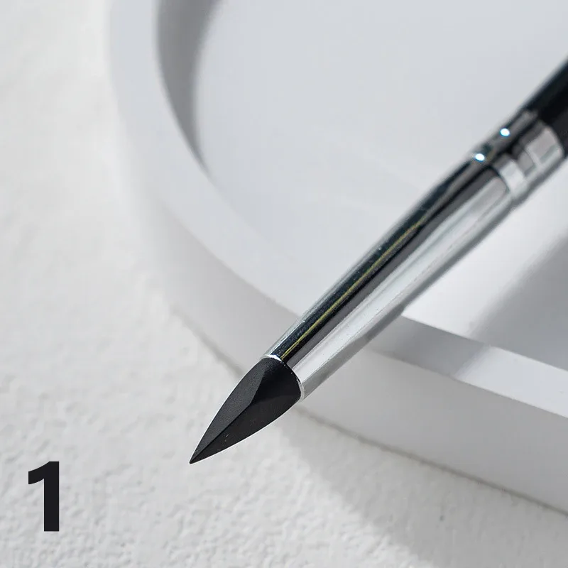 Black Silicone Eyeliner Brush Blade Multi-purpose Eyebrow Lipstick Brushes Easy To Use Nail Painting Pen Eyes Shaping Makeup