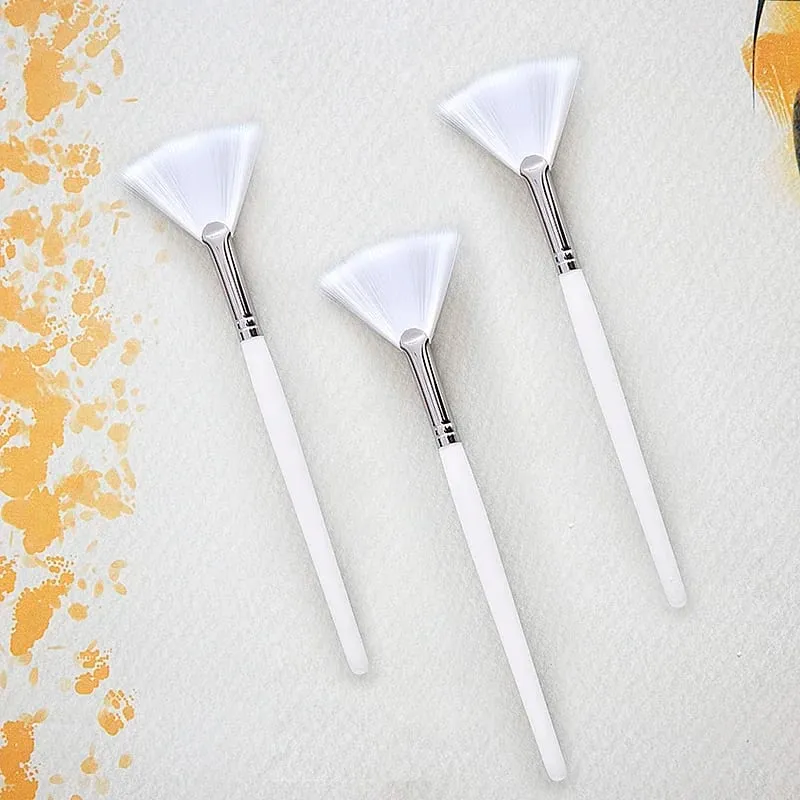 DIY Face Mask Brush Set Soft Applicator Brushes Makeup Tools Includes Soft Fan Facial Brushes Acid Applicator Brush — image 6