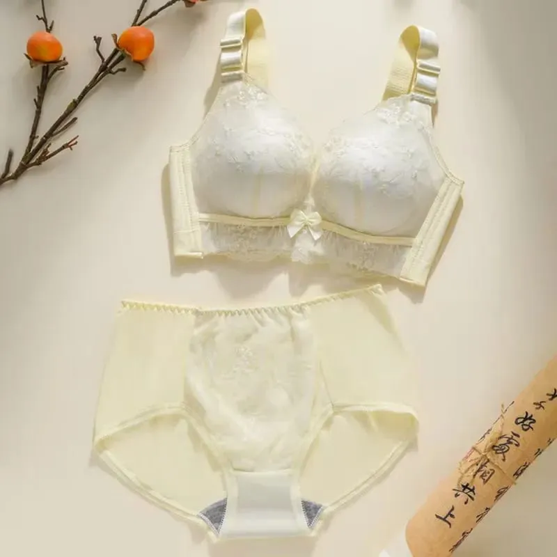 Sexy Lace Bra Push Up Soft Bra Small Breast Gathering Anti-Sagging Lace Women Underwear Adjustable Lingerie — image 14