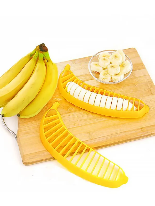 1pc divisor de banana prato de frutas salada de frutas fatiador de banana — image 9