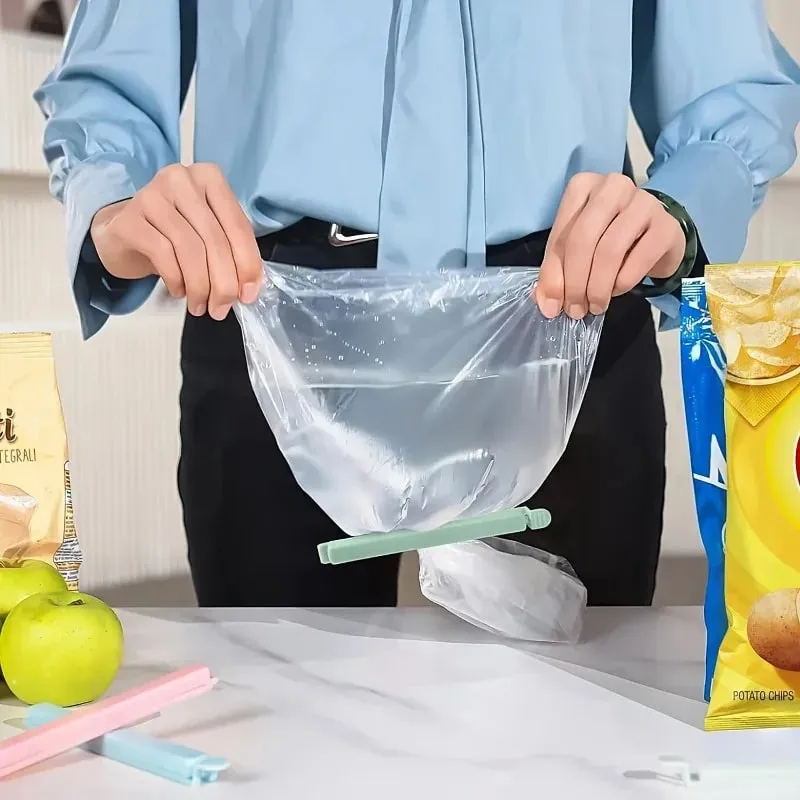 Portable Kitchen Storage Food Snack Seal Sealing Bag Clips Sealer Clamp Plastic Tool Kitchen Accessories