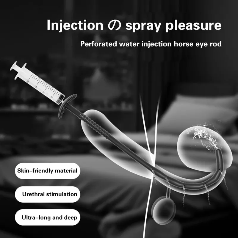 Silicone Horse Eye Stick Urethral Catheter Dilator Penis Massage Stimulation Adult Toy Sounding Plug Insert Sex Toys for Men Gay — image 4