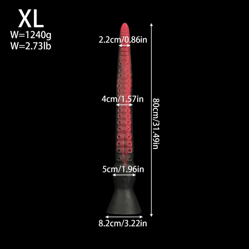 100 cm 5 méret Szilikon hosszú csáp fenékdugó Anális dugó Műpénisz anális mélystimulátor Végbélnyílás tágító maszturbátor felnőtt játékok szexjáték — image 11