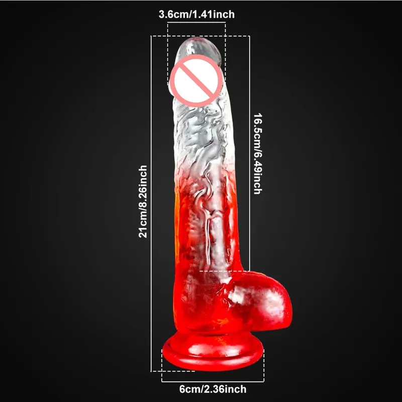 Multi Size Transport Dildo for Women Realistic Silicone Fake Dick Female Masturbator with Suction Cup Dildo Sex Toy for Women — image 14