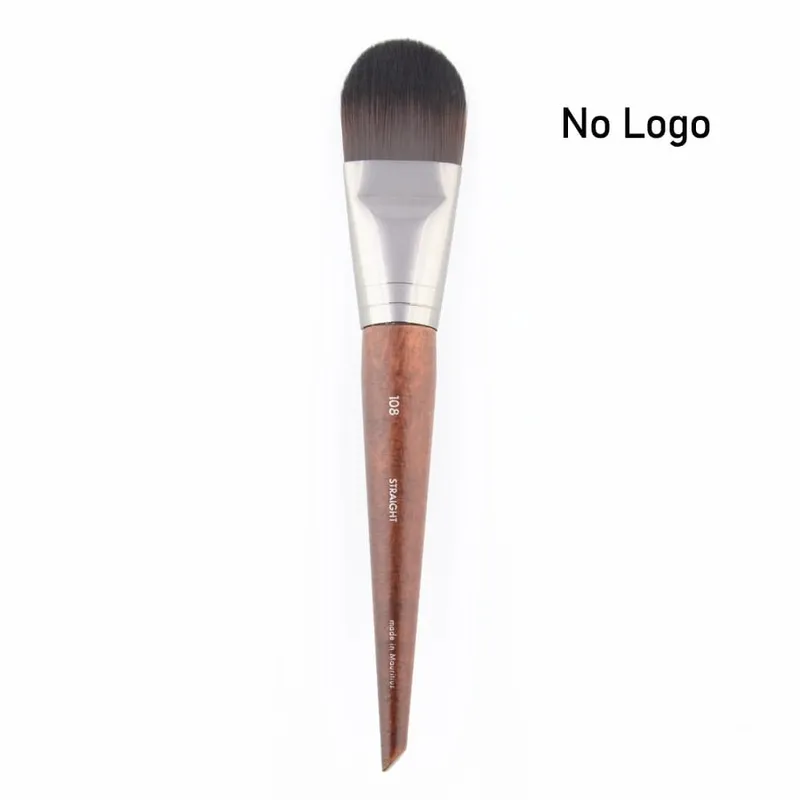 1 piece #108 Foundation Makeup brush Flat Liquid BB cream Natural wood straight Professional Face Mask Make up brushes Synthetic — image 6