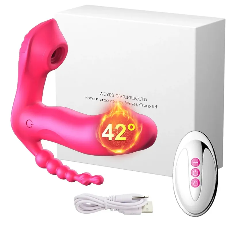 Powerful Sucking Vibrator Female Anal Bead Wireless Remote Control Clitoris Stimulator Vagina Massager Adult Sex Toys for Women — image 8